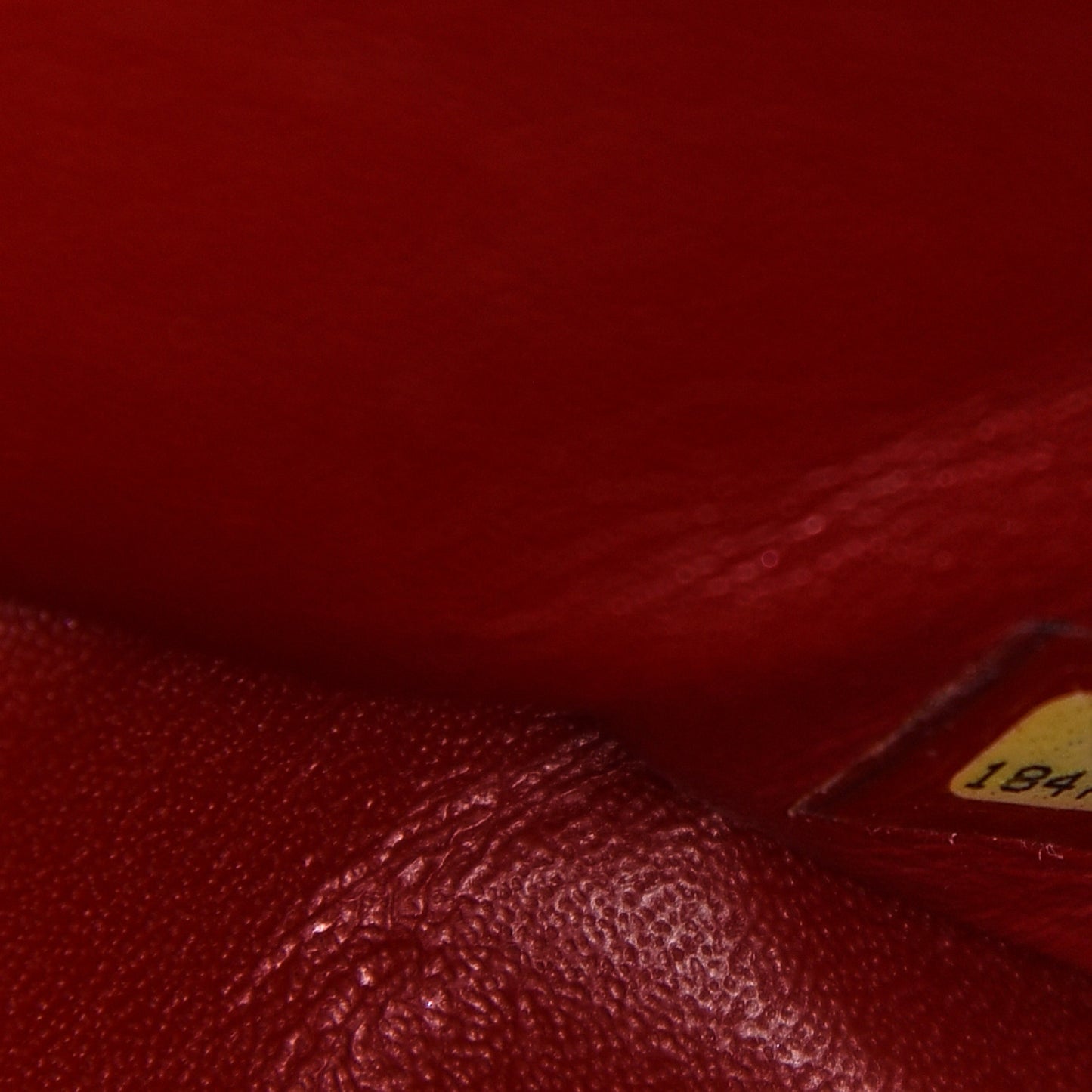 Patent Quilted Jumbo Double Flap Red