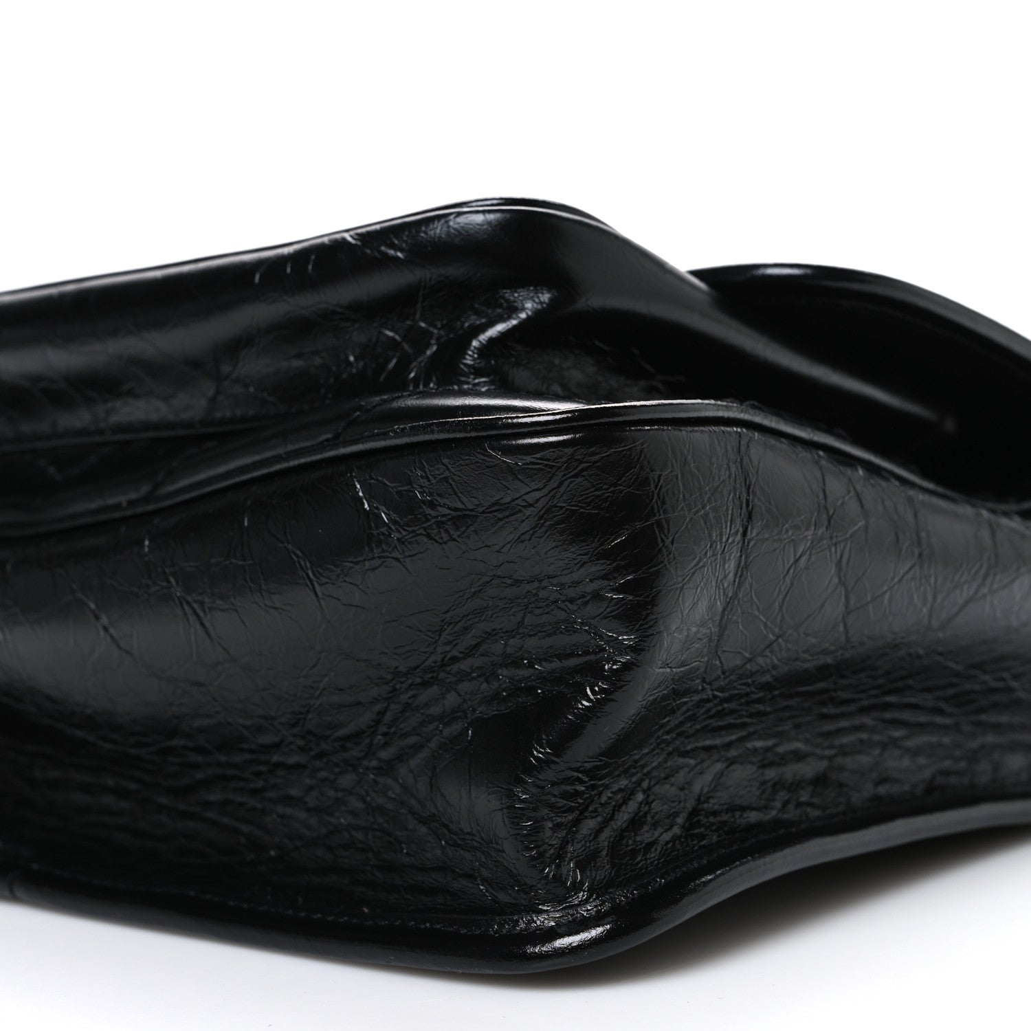 Saint Laurent Crinkled Calfskin Matelasse Monogram Medium Niki Chain Satchel Black 10 of 10