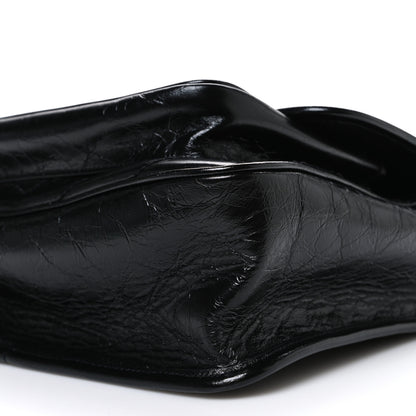 Saint Laurent Crinkled Calfskin Matelasse Monogram Medium Niki Chain Satchel Black 10 of 10
