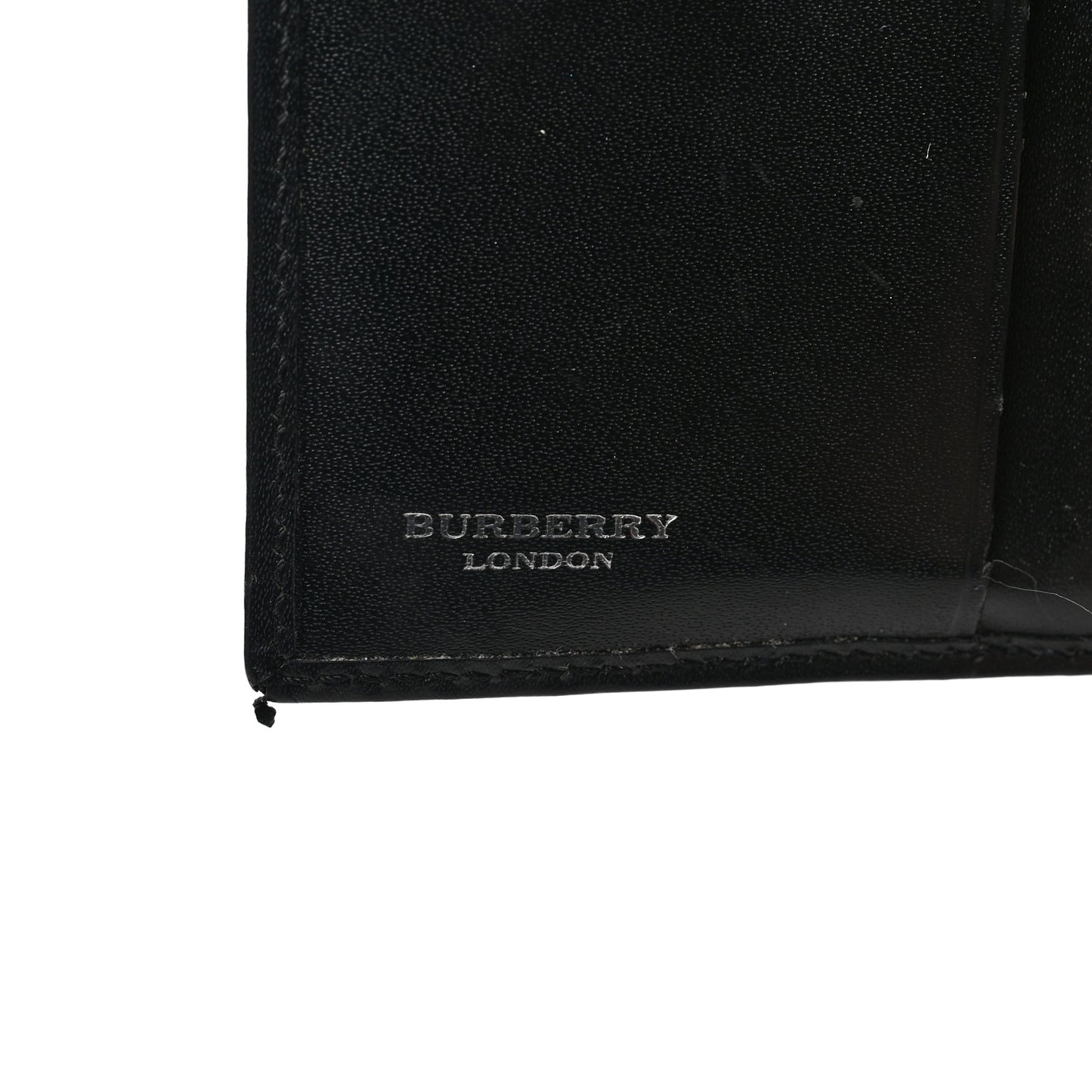 House Check Compact Wallet Black