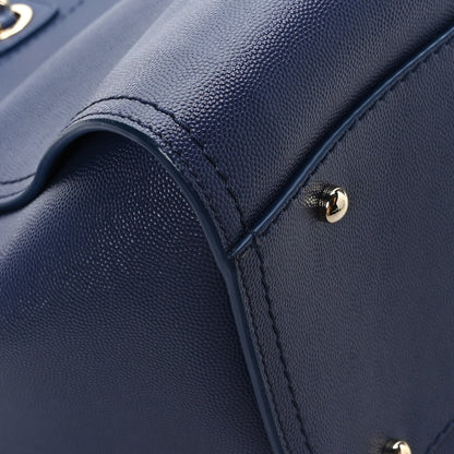 Chanel Caviar Medium Studded Deauville Tote Navy 10 of 11