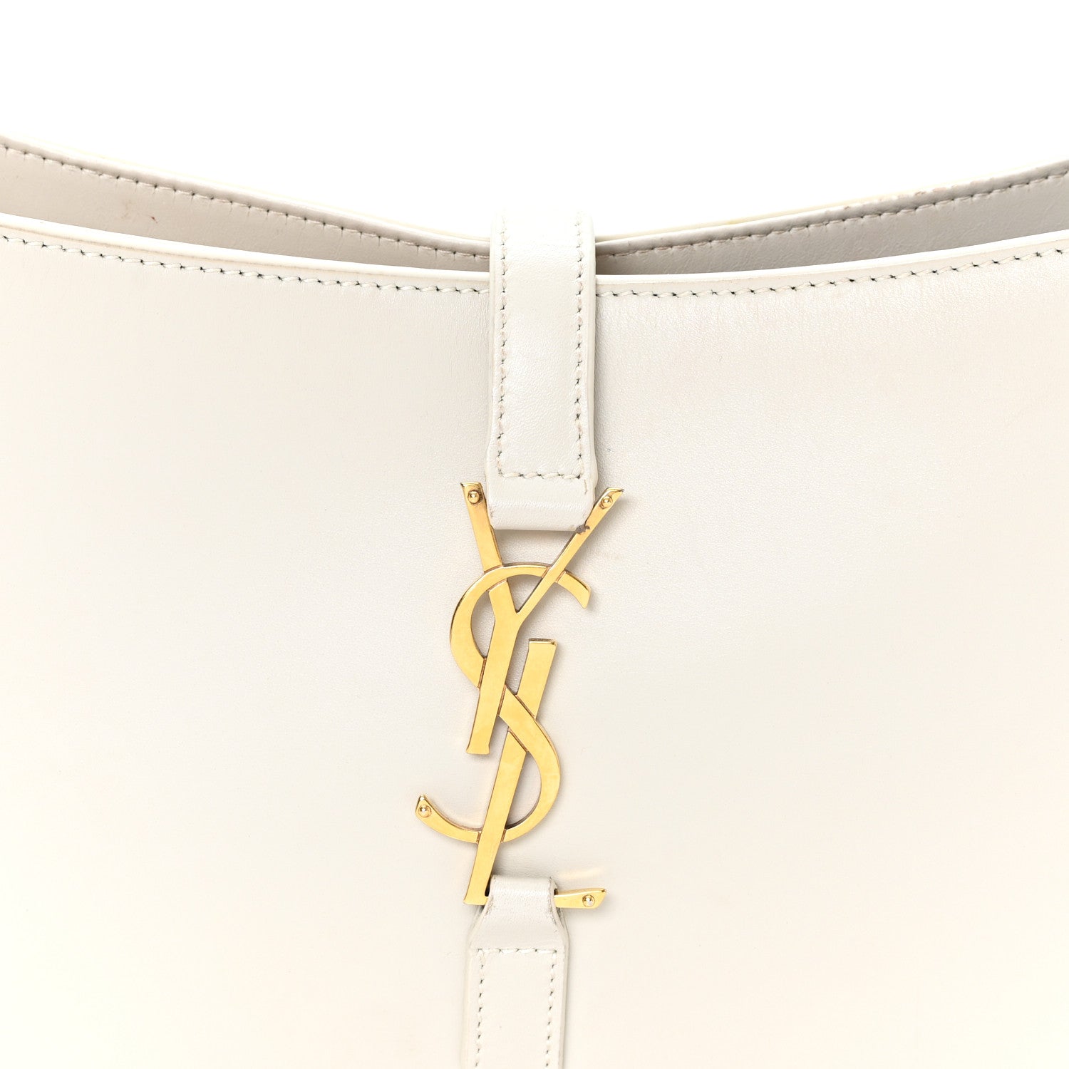Saint Laurent Smooth Calfskin Le 5 A 7 Hobo Crema Soft 7 of 9