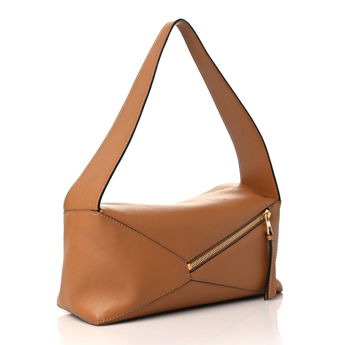 Calfskin Puzzle Hobo Tan