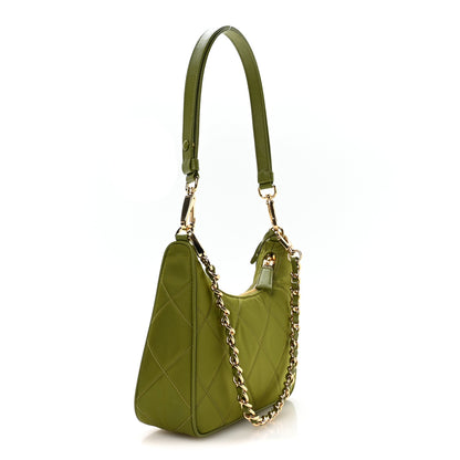 Prada Re-Nylon Saffiano Stitched Mini Re-Edition 1995 Chaine Shoulder Bag Edera 3 of 11