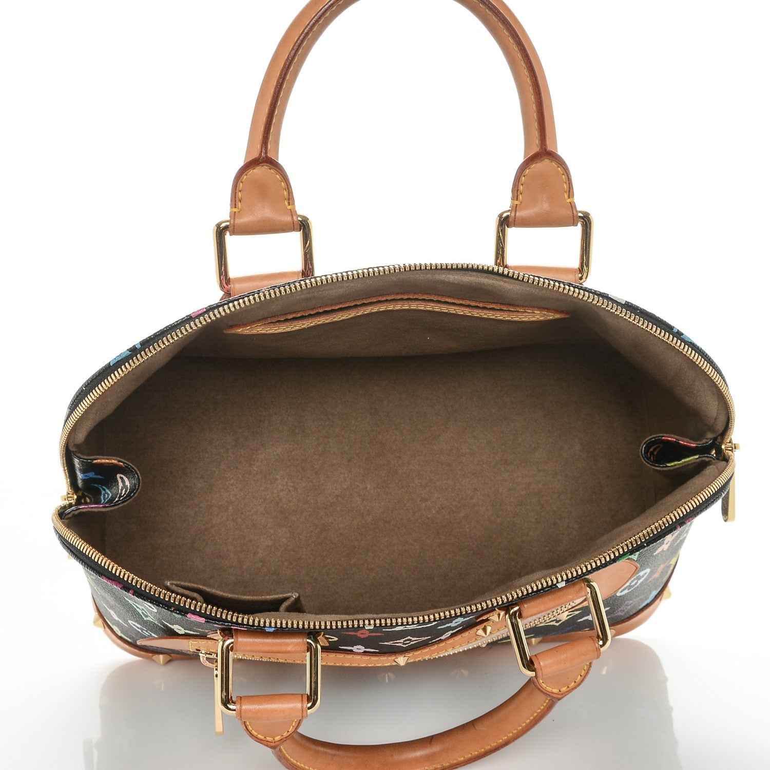 Louis Vuitton Monogram Multicolor Alma Black 6 of 7