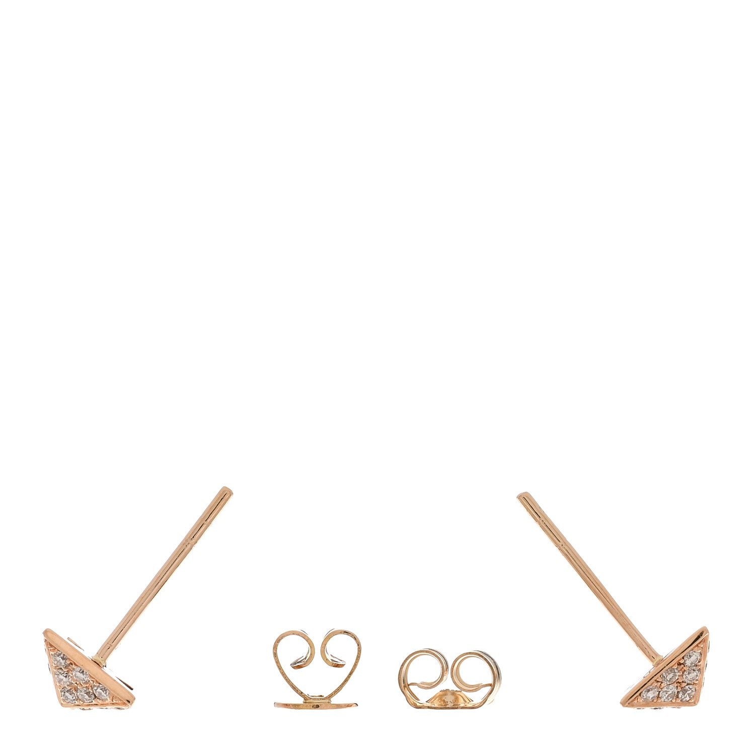 Anita Ko 18K Rose Gold Diamond Spike Earrings 3 of 4