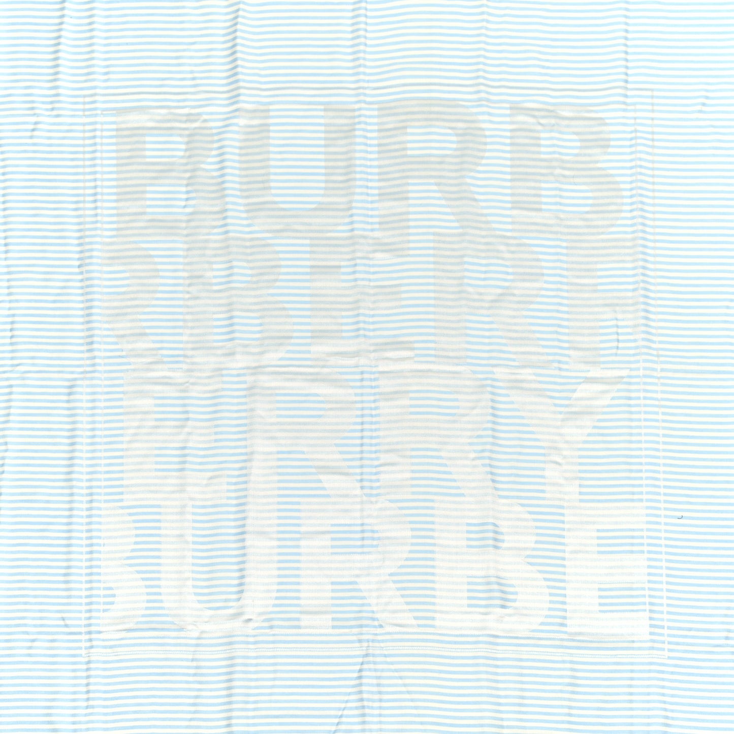 Silk Wool Burberry London England Square Scarf Blue