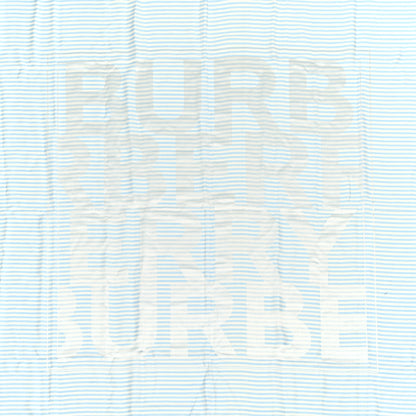 Burberry Silk Wool Burberry London England Square Scarf Blue 2 of 4