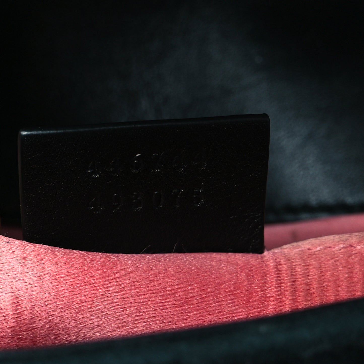 Velvet Matelasse Mini GG Marmont Shoulder Bag Black
