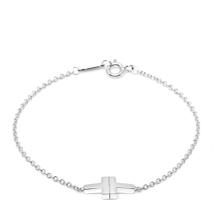 Tiffany Sterling Silver T Two Single Chain Bracelet 1 of 5