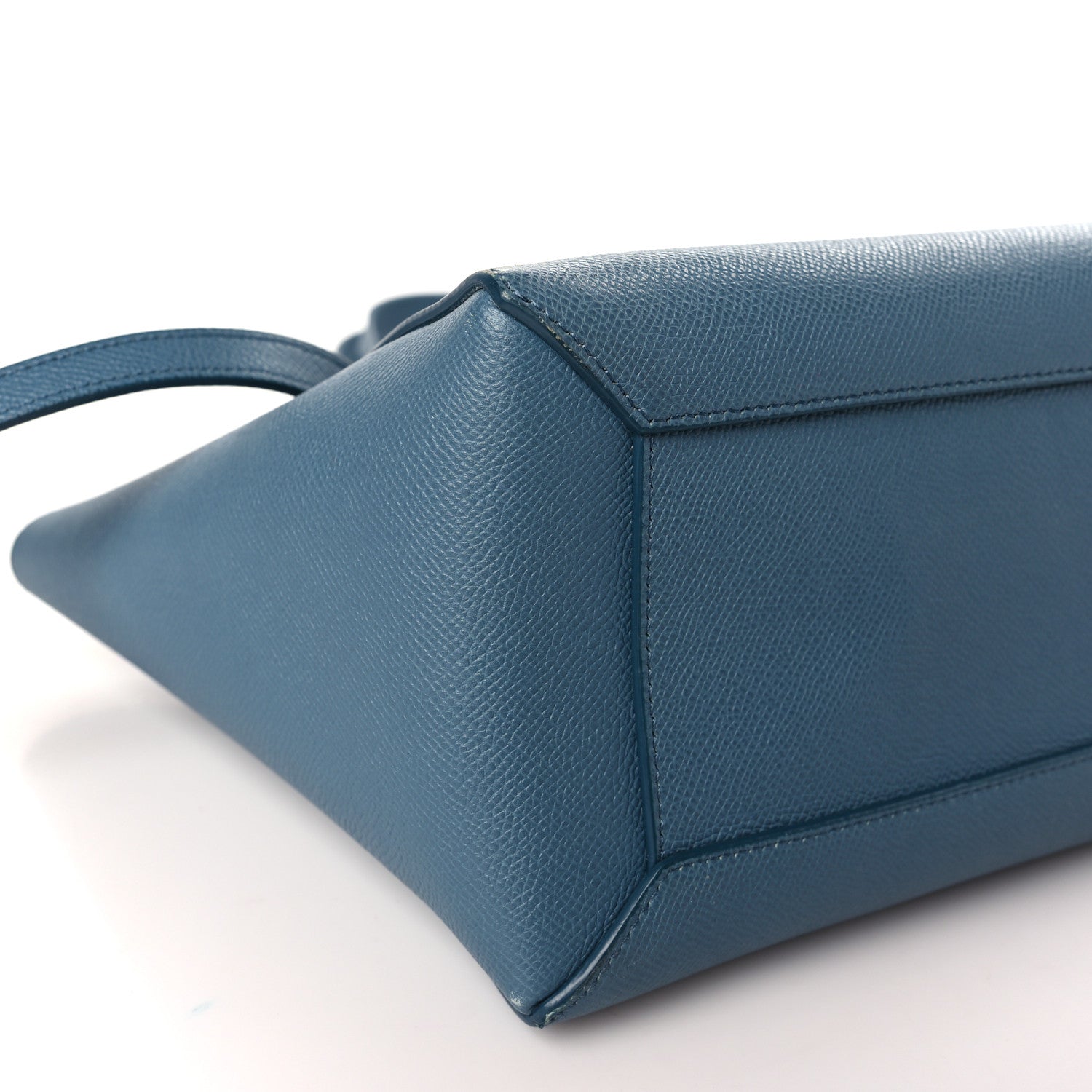 Celine Grained Calfskin Mini Belt Bag Slate Blue 8 of 9