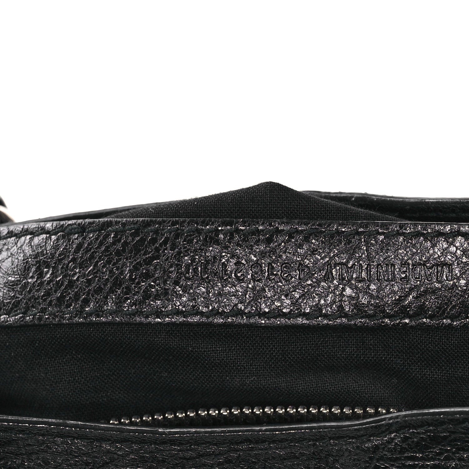 Balenciaga Agneau Classic Hardware S City Logo Strap Black White 8 of 12