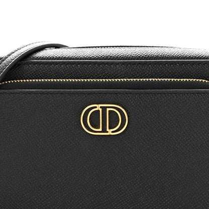 Christian Dior Grained Calfskin Caro Double Pouch Black 8 of 10