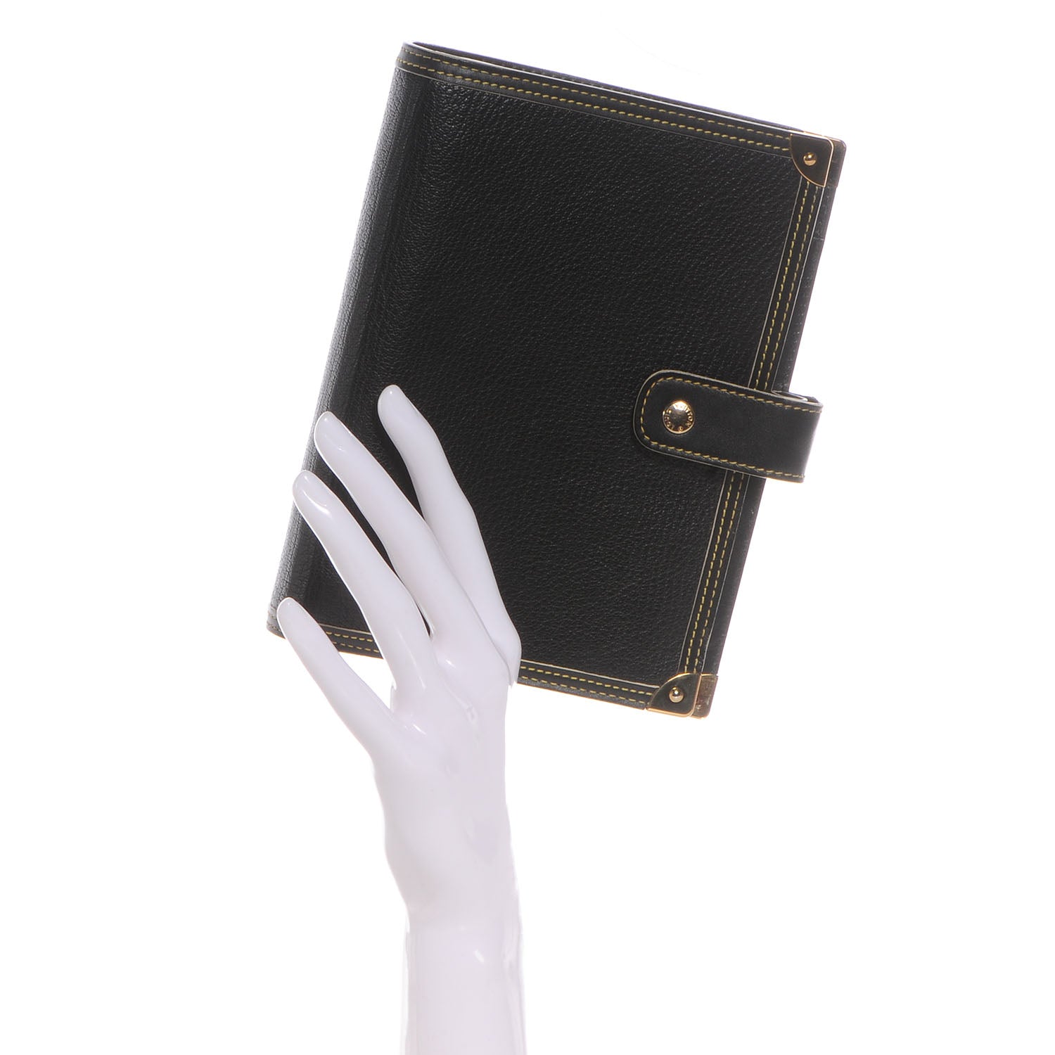 Louis Vuitton Suhali Medium Ring Agenda Black 2 of 7