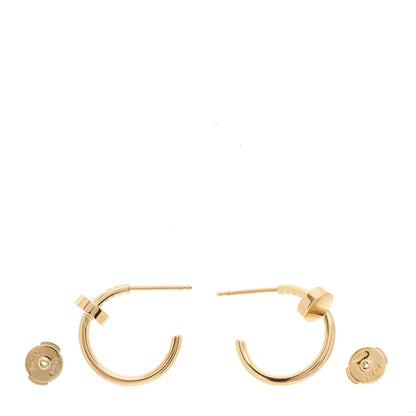 Cartier 18K Yellow Gold Juste Un Clou Hoop Earrings 3 of 5