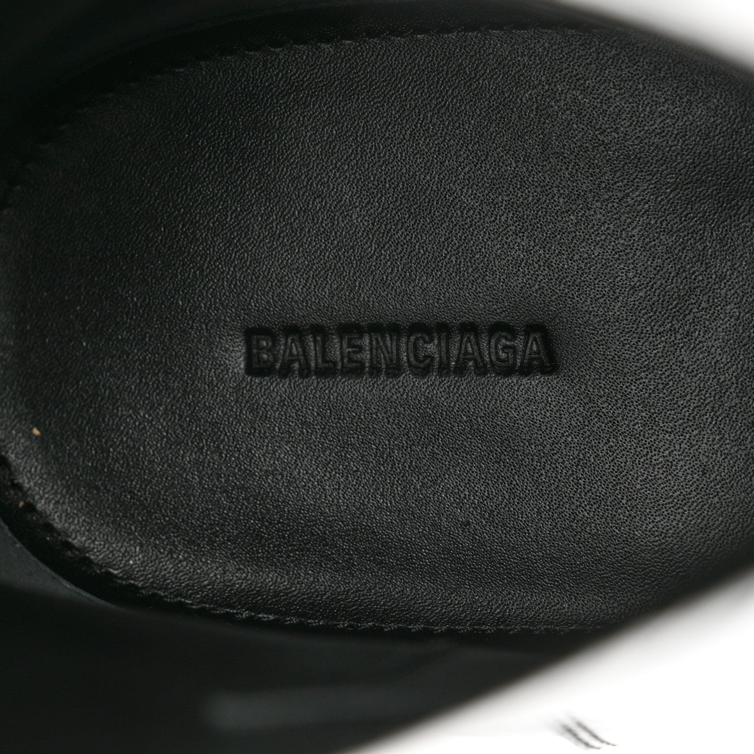 Balenciaga Polished Calfskin Rim Boots 40 Black 8 of 9