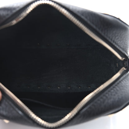Valentino Garavani Pebbled Calfskin Rockstud Camera Crossbody Bag Black 7 of 8