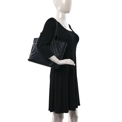 Chanel Calfskin Quilted Large Cambon Tote Black 2 of 11