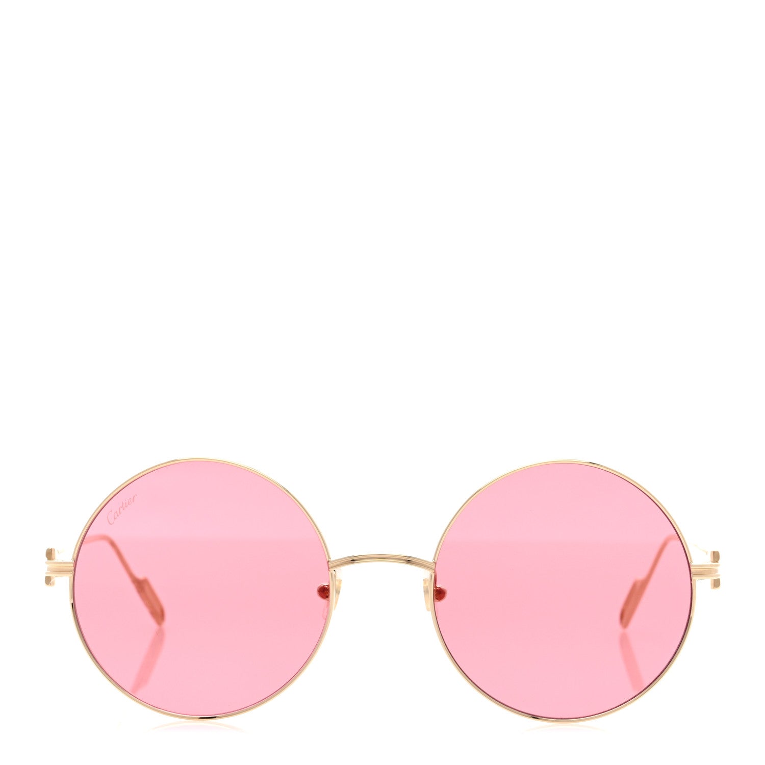 Cartier Premiere De Cartier Round Sunglasses Pink Gold 2 of 8