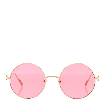 Cartier Premiere De Cartier Round Sunglasses Pink Gold 2 of 8