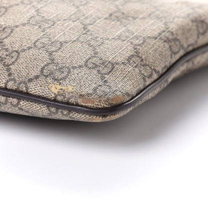 Gucci GG Supreme Monogram Medium Flat Messenger Bag Dark Brown 11 of 13