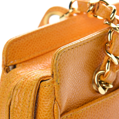 Chanel Caviar CC Shoulder Bag Yellow 18 of 18