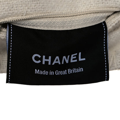 Chanel Merino Wool Cashmere CC Pillow Beige Off White 3 of 3