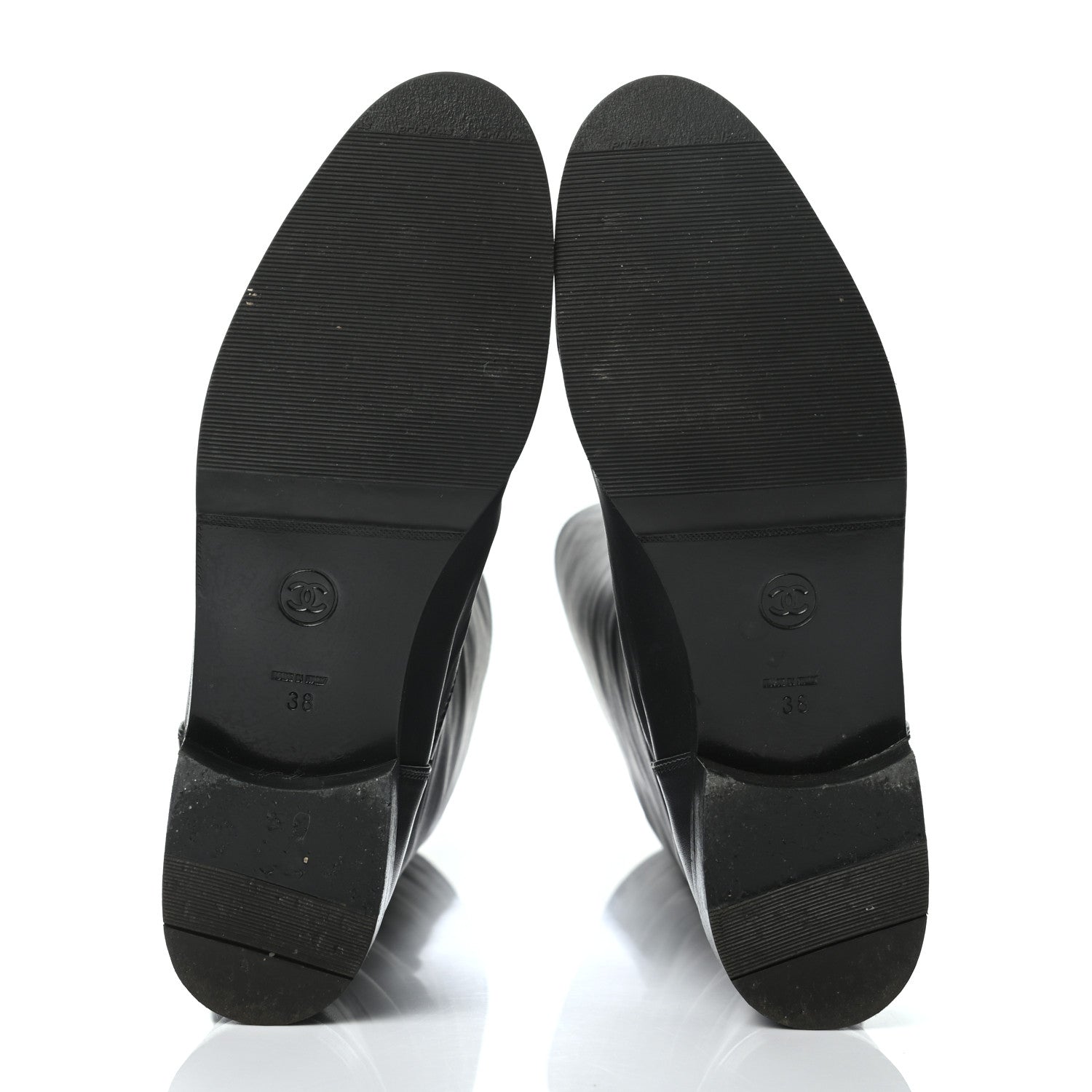 Chanel CC Turnlock High Boots 38 Black 5 of 6