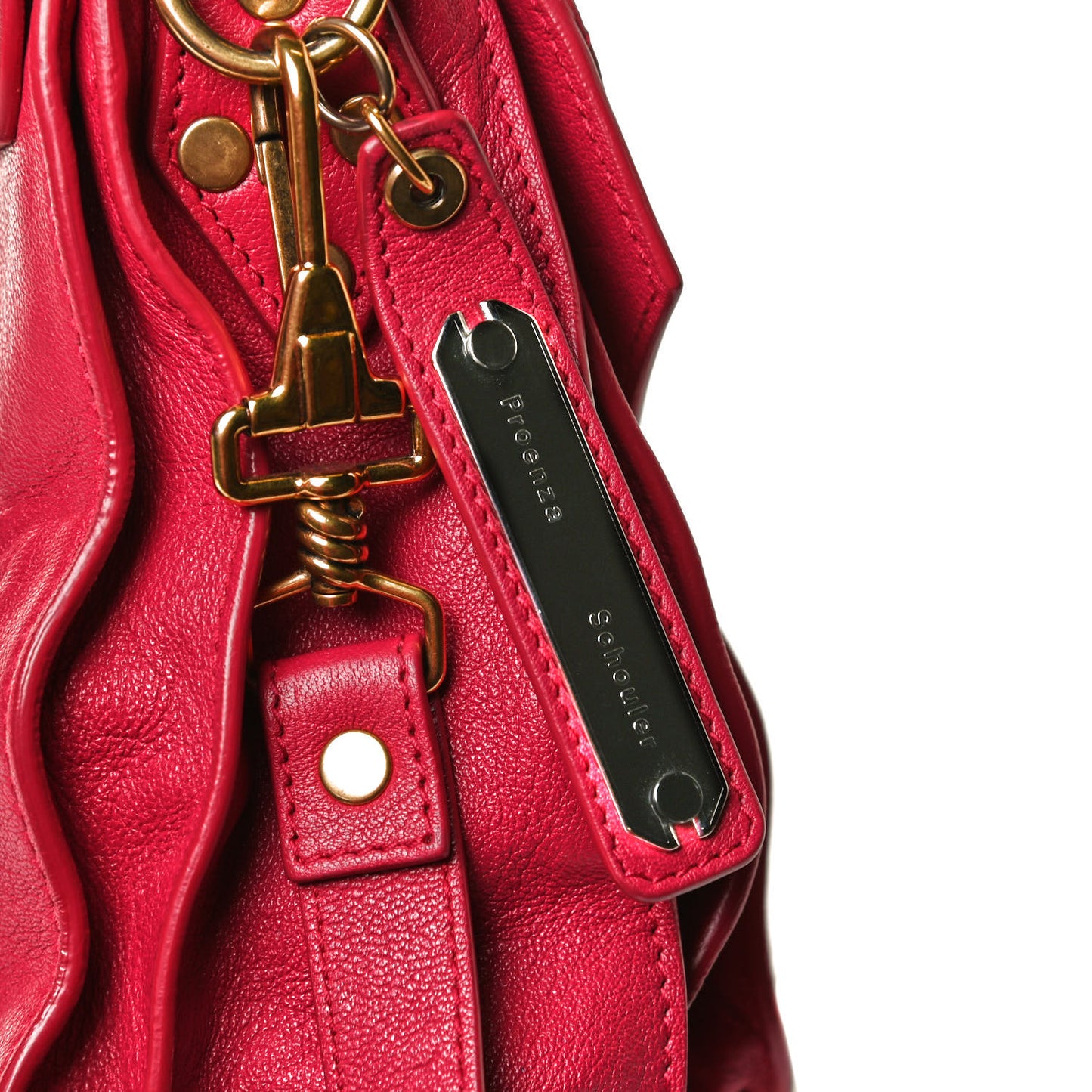 Lambskin Medium PS1 Satchel Raspberry