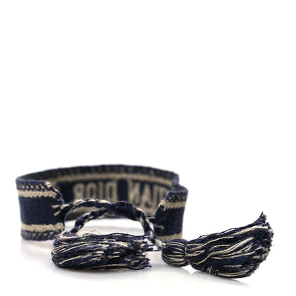 Christian Dior Woven Cotton J'Adior Friendship Bracelet Navy 3 of 3
