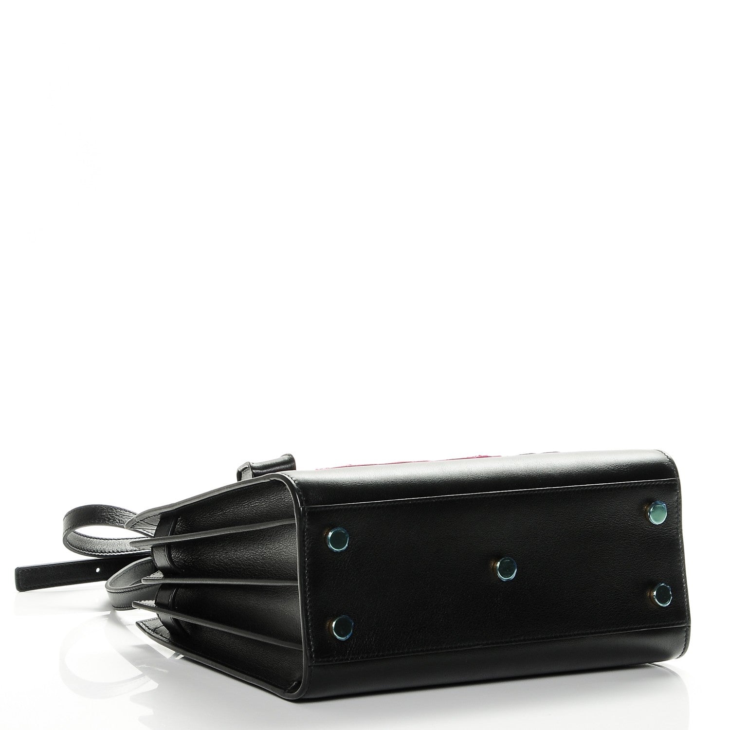 Saint Laurent Calfskin Love Patchwork Baby Sac De Jour Black 4 of 6