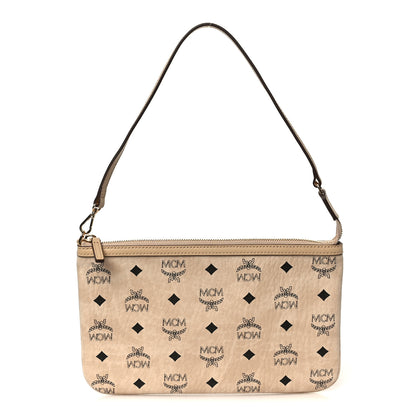 MCM Visetos Medium Pouch Beige 1 of 9