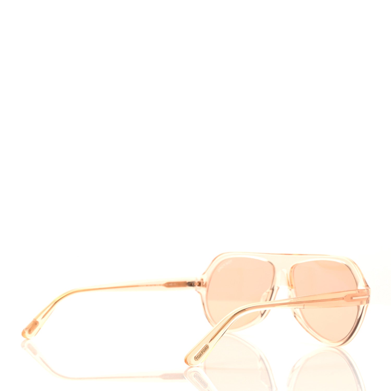 Tom Ford Thomas Sunglasses TF732 Transparent Pink 4 of 8