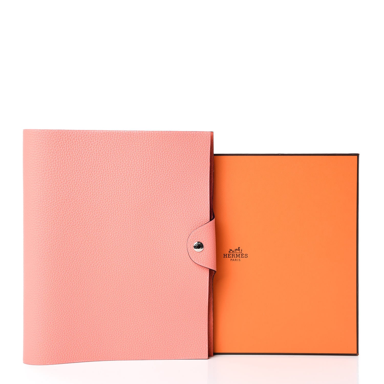 Hermes Togo Ulysse MM Notebook Rose Candy 8 of 8