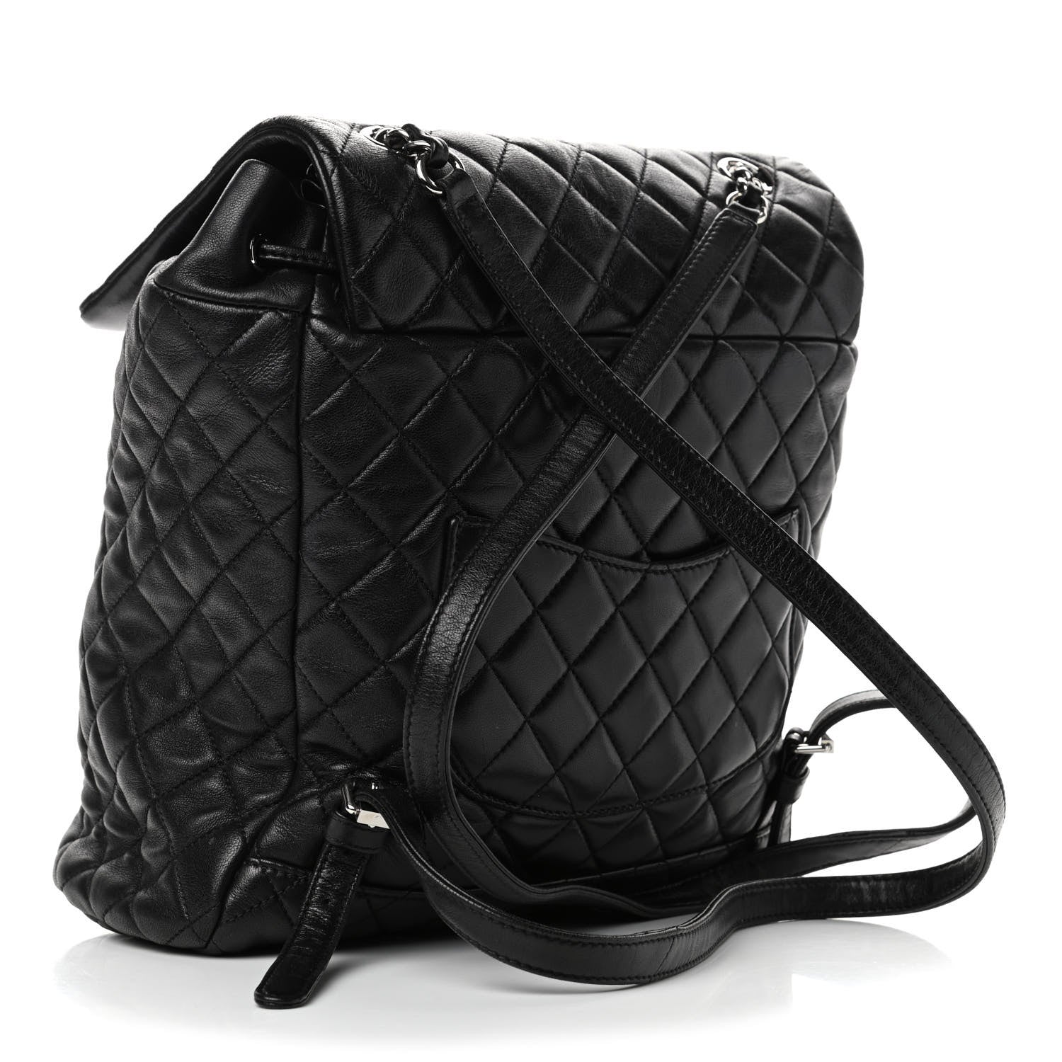 Chanel Lambskin Quilted Large Urban Spirit Backpack Black 2 of 4