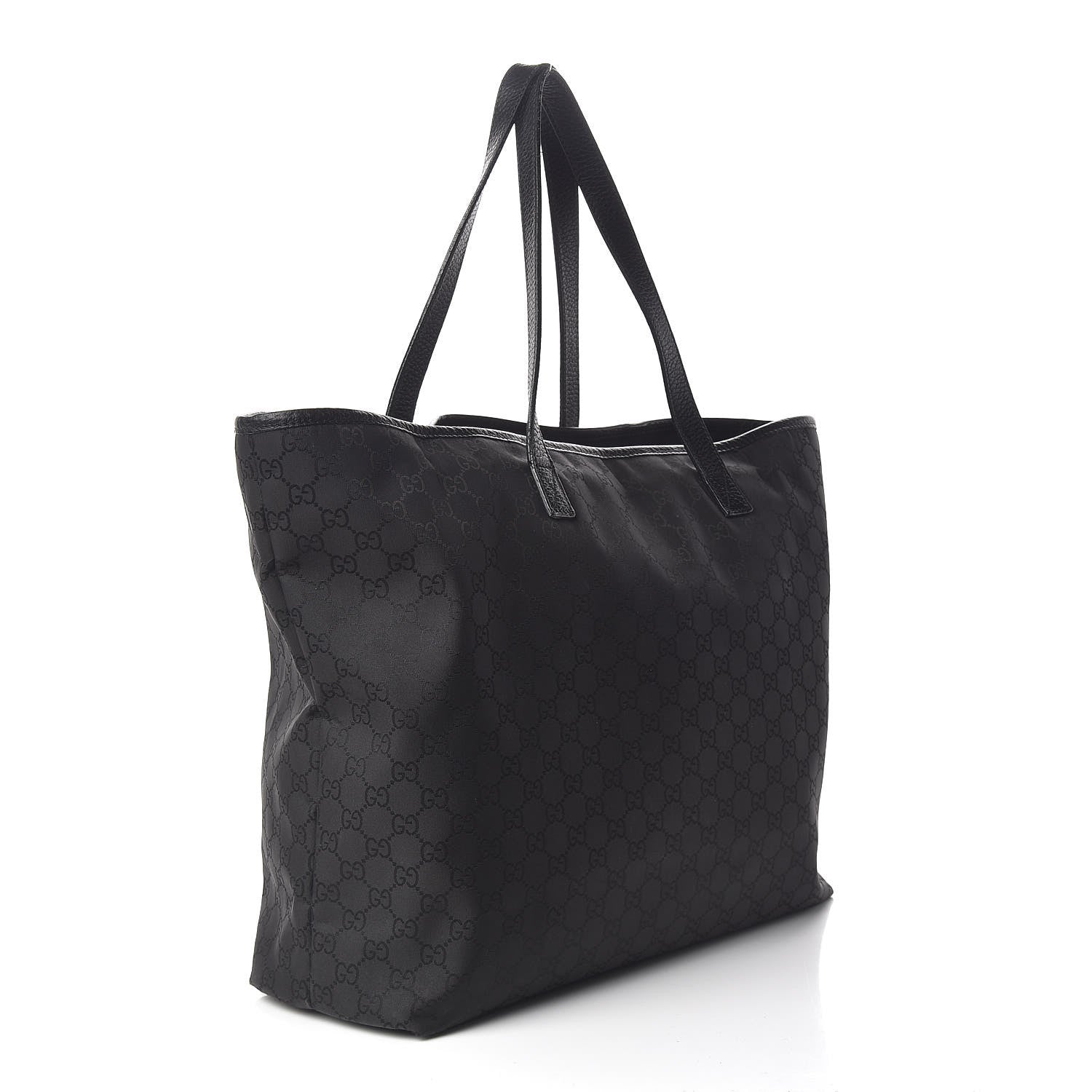 Gucci Nylon Monogram Large Tote Black 3 of 11