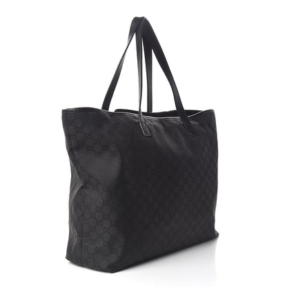 Gucci Nylon Monogram Large Tote Black 3 of 11
