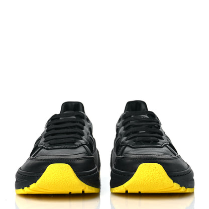 Bottega Veneta Calfskin Mesh The Speedster Sneakers 40 Black Yellow 2 of 7