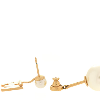 Christian Dior Pearl My ABCDior M Tribale Earring Gold 3 of 5