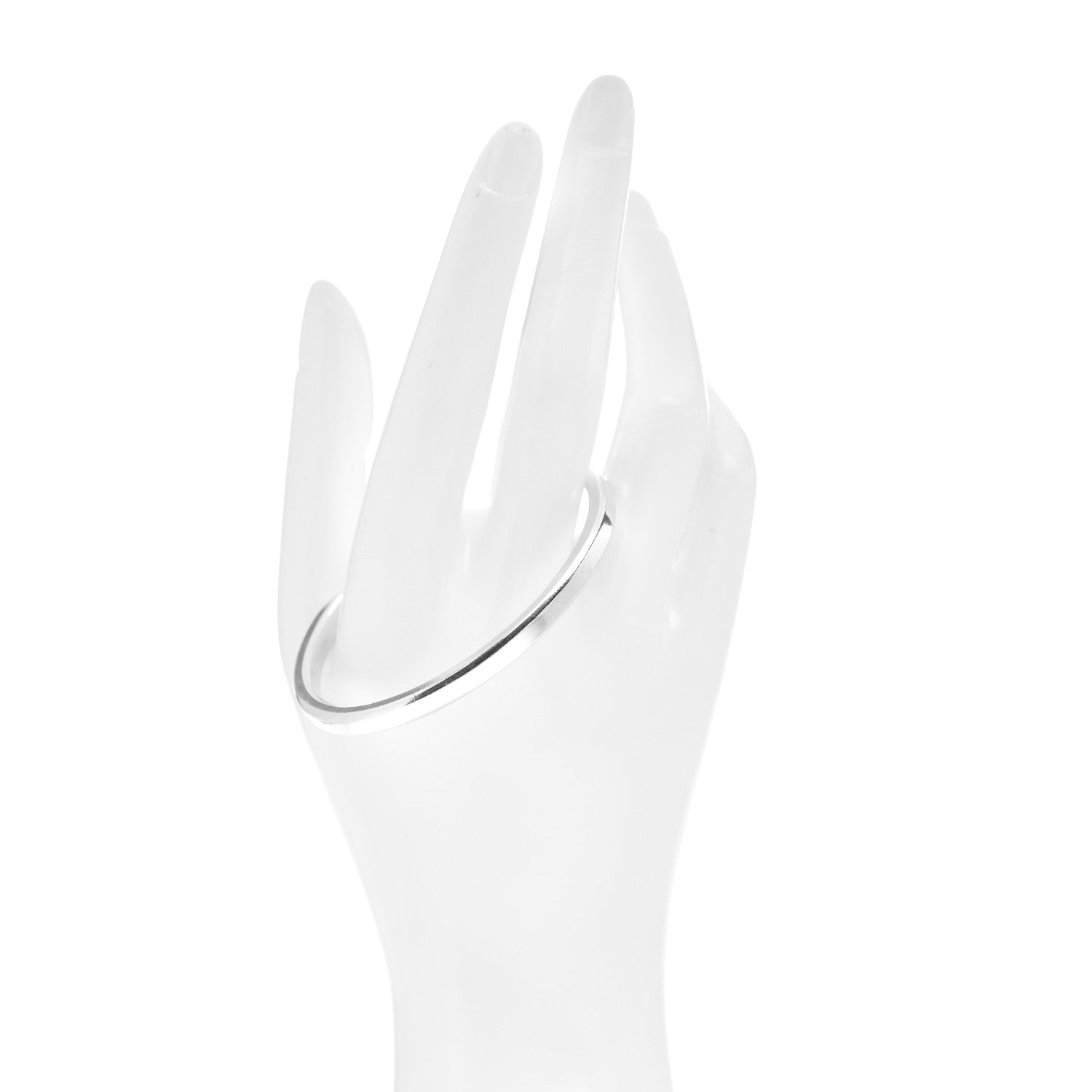 Tiffany Sterling Silver Narrow Makers Cuff Bracelet 2 of 4
