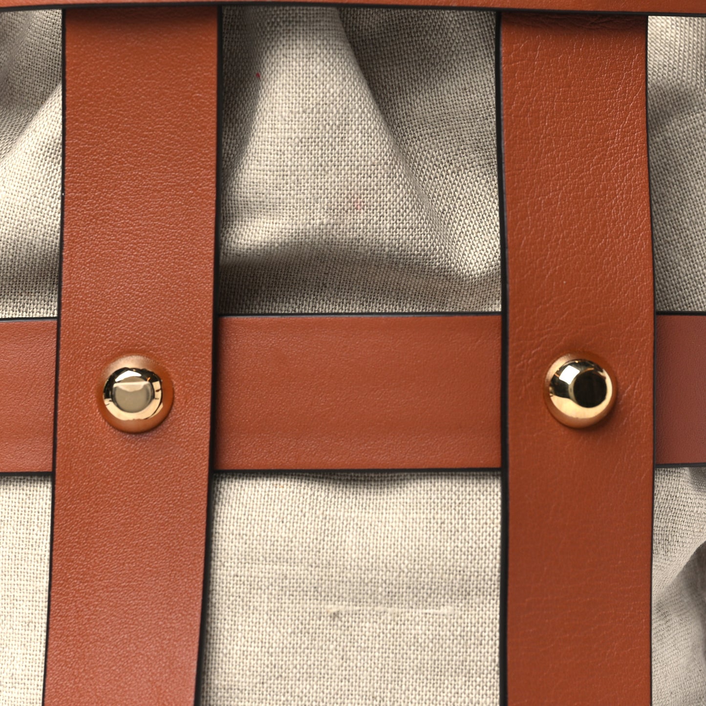 Calfskin Cage Bag Brown