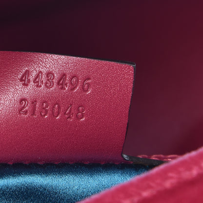 Gucci Velvet Matelasse Blind for Love Embroidered Medium GG Marmont Shoulder Bag Light Raspberry Rose Multicolor 7 of 11