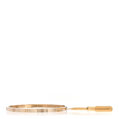 Cartier 18K Yellow Gold Small LOVE Bracelet 17 3 of 5