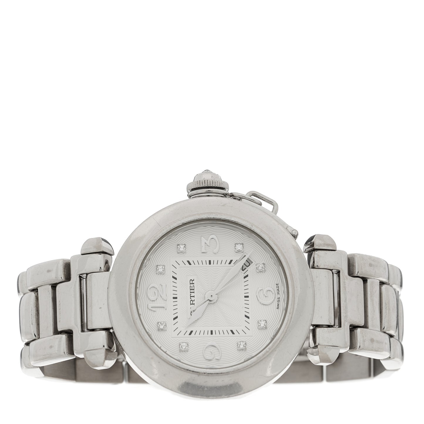 18K White Gold Diamond 32mm Pasha C Automatic Watch