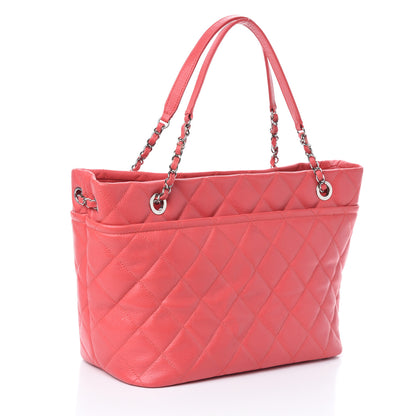 Chanel Caviar Quilted Timeless CC Soft Tote Pink 4 of 11