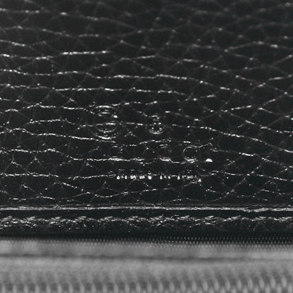 Gucci Pebbled Calfskin Small Soho Zip Around Wallet Black 6 of 7