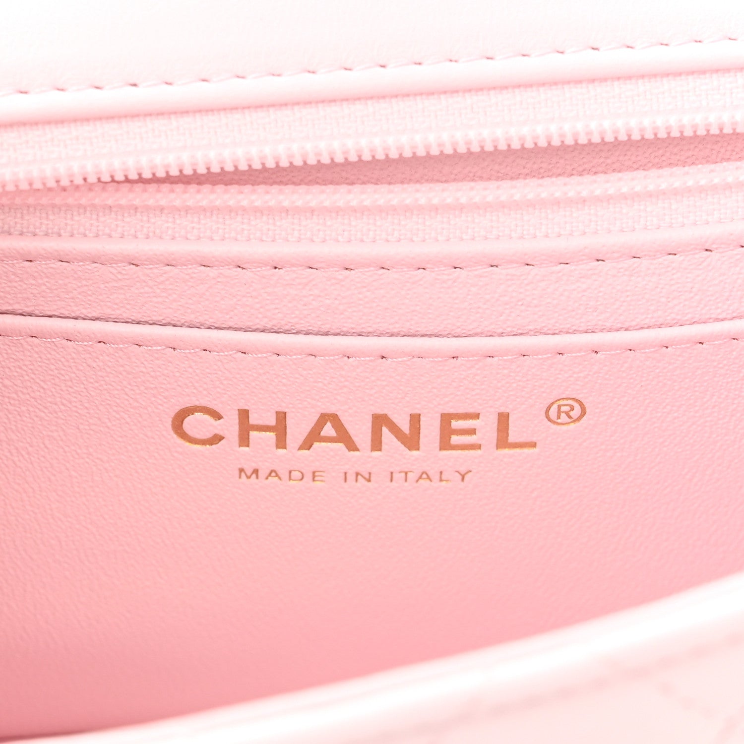 Chanel Lambskin Quilted Mini Top Handle Rectangular Flap Light Pink 6 of 10