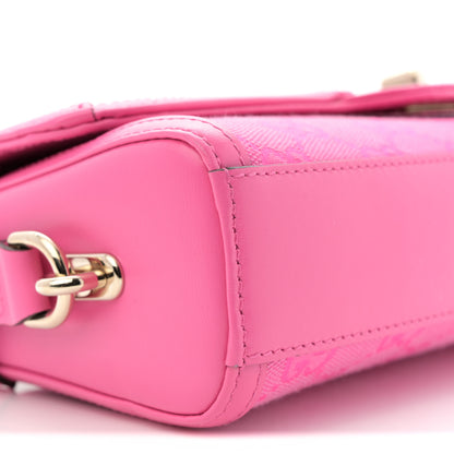 Gucci GG Monogram Textured Dollar Calfskin Small Luce Shoulder Bag Pink 9 of 12