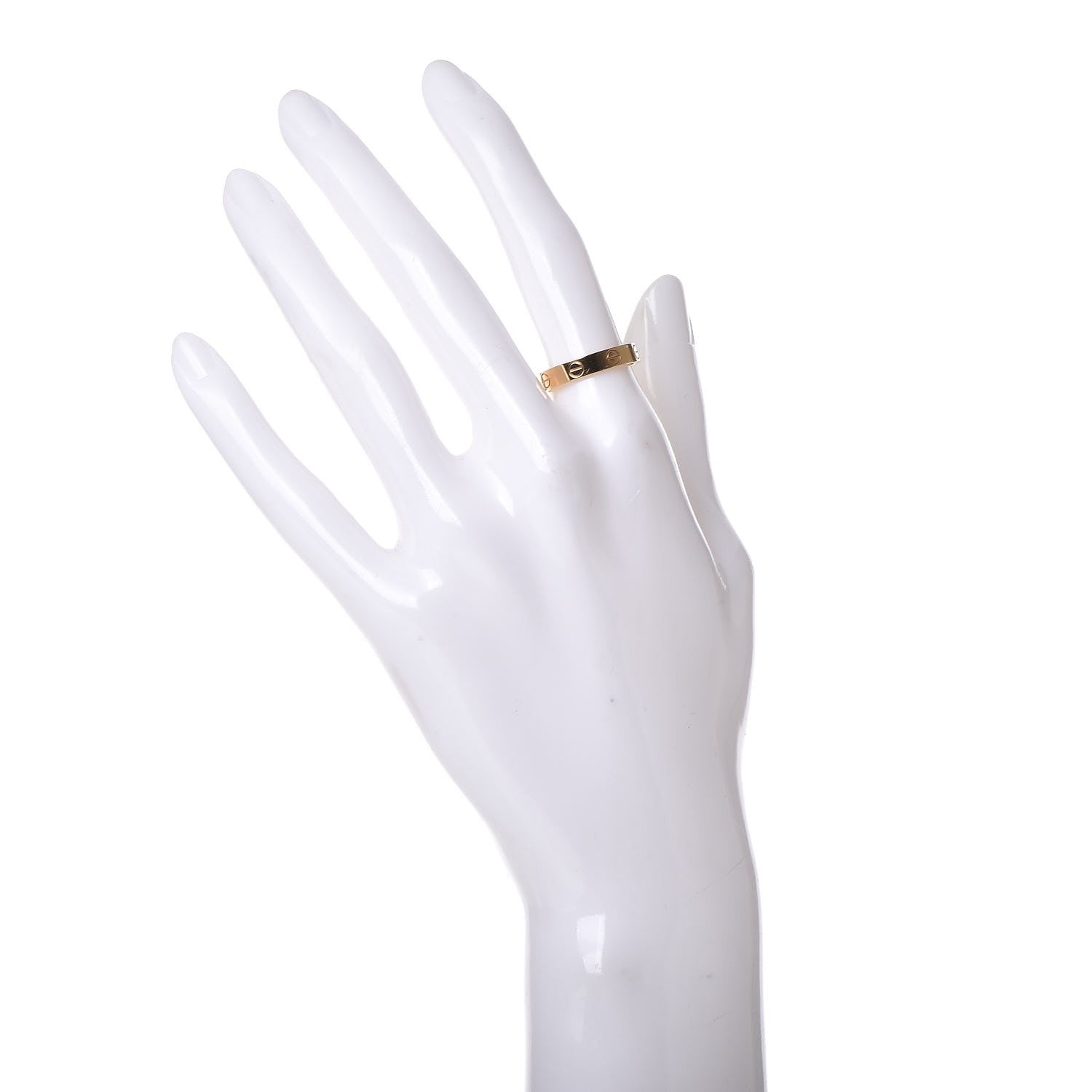 Cartier 18K Yellow Gold 3.5mm LOVE Wedding Band Ring 53 6.25 2 of 4