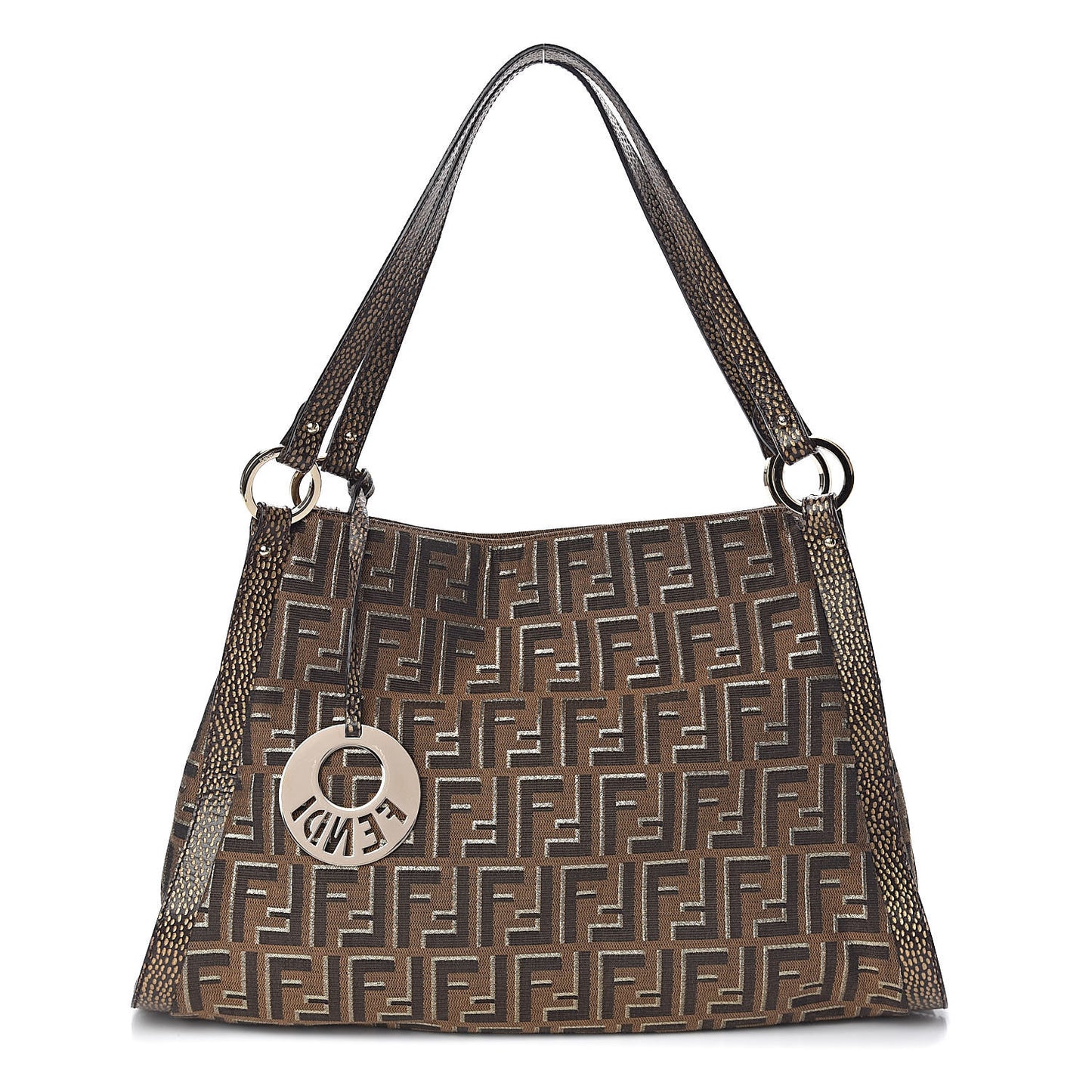 Zucca Vitello Chef Shopping Tote Tobacco Oro Moro
